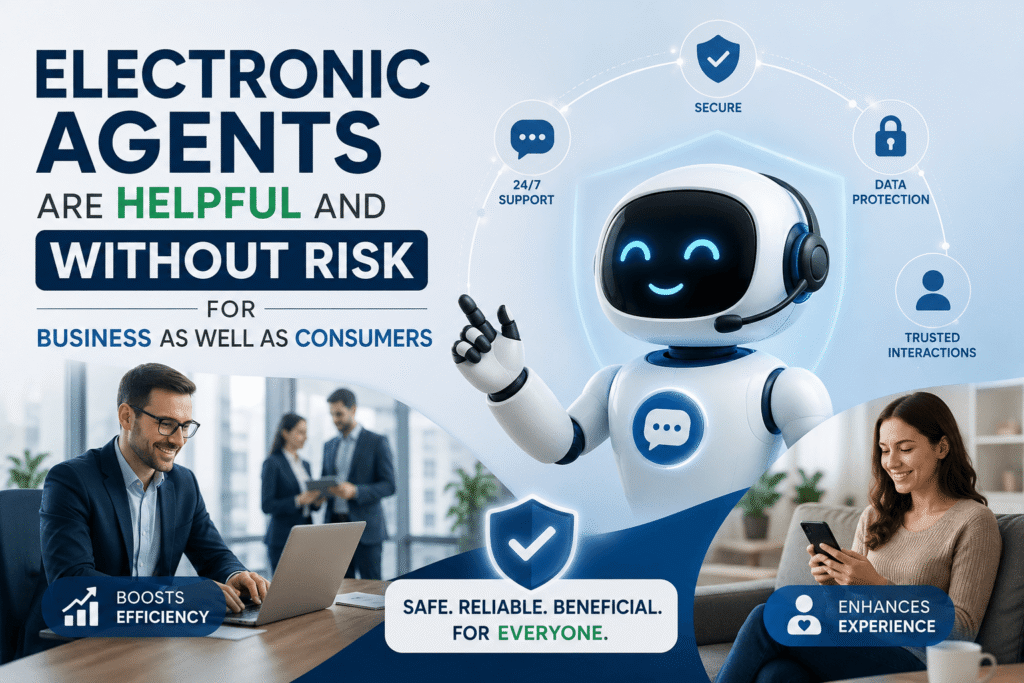 ELECTRONIC AGENTS ARE HELPFUL AND WITHOUT RISK FOR BUSINESS AS WELL AS CONSUMERS - BY SACHIN MISHRA